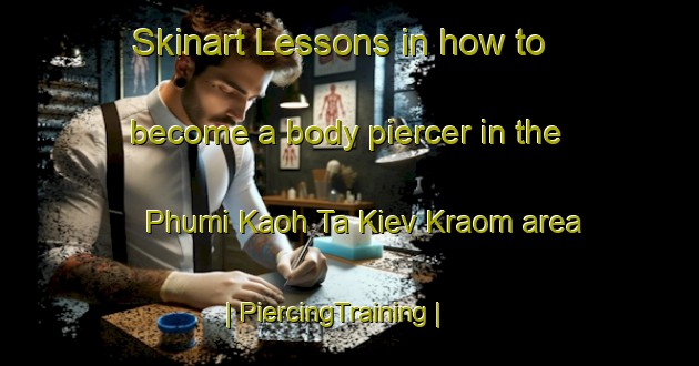Skinart Lessons in how to become a body piercer in the Phumi Kaoh Ta Kiev Kraom area | PiercingTraining | PiercingClasses | SkinartTraining-Cambodia